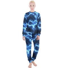 Electricity Blue Brightness Women s Lounge Set by HermanTelo