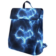 Electricity Blue Brightness Flap Top Backpack