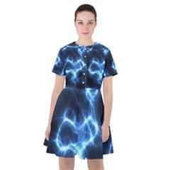 Electricity Blue Brightness Sailor Dress by HermanTelo