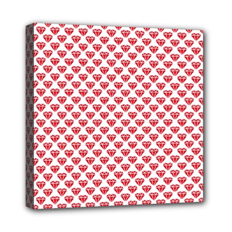 Red Diamond Mini Canvas 8  X 8  (stretched)