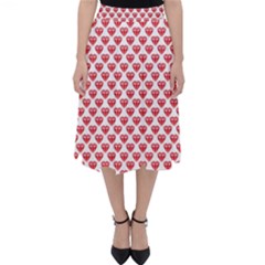 Red Diamond Classic Midi Skirt by HermanTelo