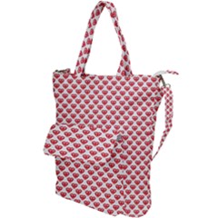 Red Diamond Shoulder Tote Bag