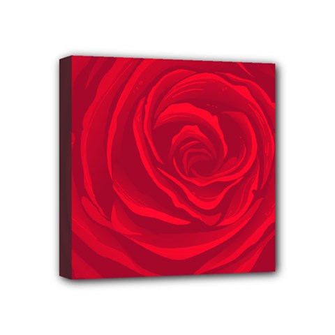 Roses Red Love Mini Canvas 4  X 4  (stretched)