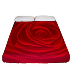 Roses Red Love Fitted Sheet (california King Size) by HermanTelo