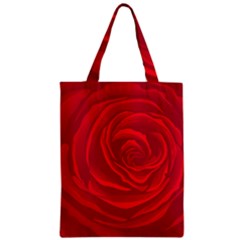 Roses Red Love Zipper Classic Tote Bag