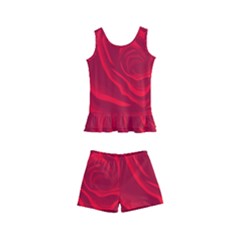 Roses Red Love Kids  Boyleg Swimsuit