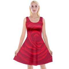 Roses Red Love Reversible Velvet Sleeveless Dress