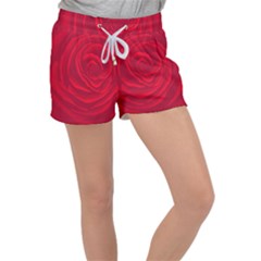 Roses Red Love Women s Velour Lounge Shorts