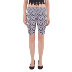 Ornamental Checkerboard Yoga Cropped Leggings