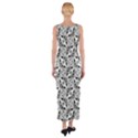 Ornamental Checkerboard Fitted Maxi Dress View2