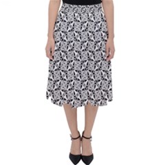 Ornamental Checkerboard Classic Midi Skirt