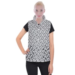 Ornamental Checkerboard Women s Button Up Vest