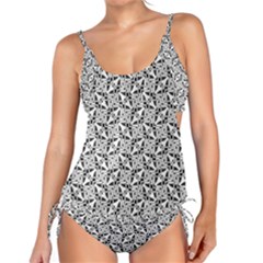 Ornamental Checkerboard Tankini Set