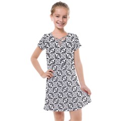 Ornamental Checkerboard Kids  Cross Web Dress by HermanTelo