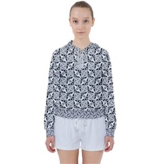 Ornamental Checkerboard Women s Tie Up Sweat