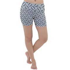 Ornamental Checkerboard Lightweight Velour Yoga Shorts by HermanTelo