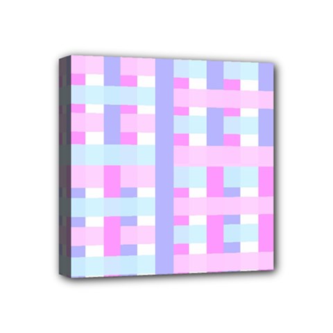 Gingham Nurserybaby Mini Canvas 4  X 4  (stretched)