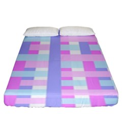 Gingham Nurserybaby Fitted Sheet (king Size)