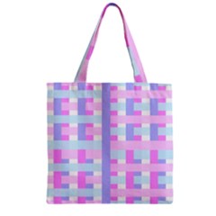 Gingham Nurserybaby Zipper Grocery Tote Bag by HermanTelo