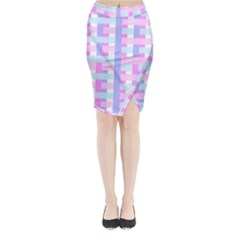 Gingham Nurserybaby Midi Wrap Pencil Skirt