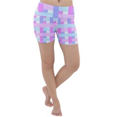 Gingham Nurserybaby Lightweight Velour Yoga Shorts