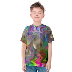 Rainbow Plasma Neon Kids  Cotton Tee