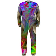 Rainbow Plasma Neon Onepiece Jumpsuit (men)  by HermanTelo