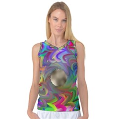 Rainbow Plasma Neon Women s Basketball Tank Top by HermanTelo