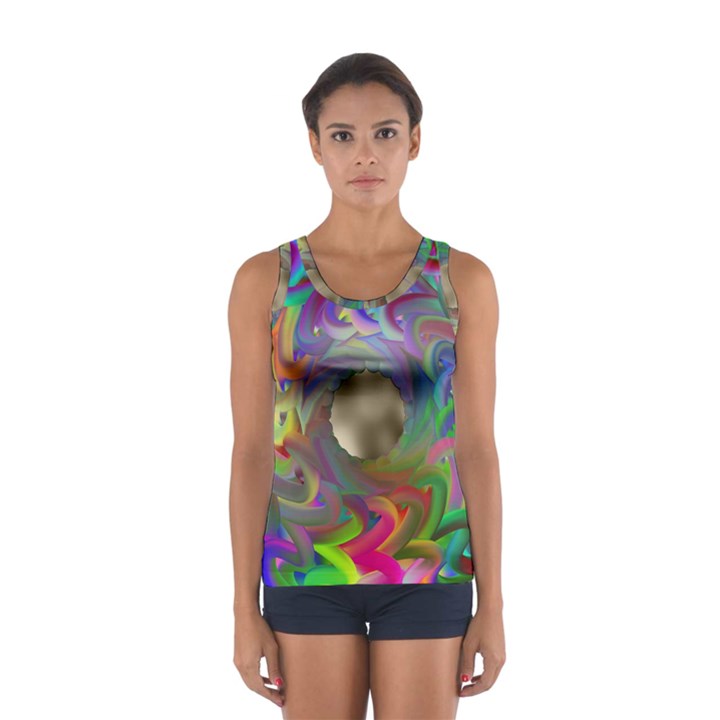 Rainbow Plasma Neon Sport Tank Top 