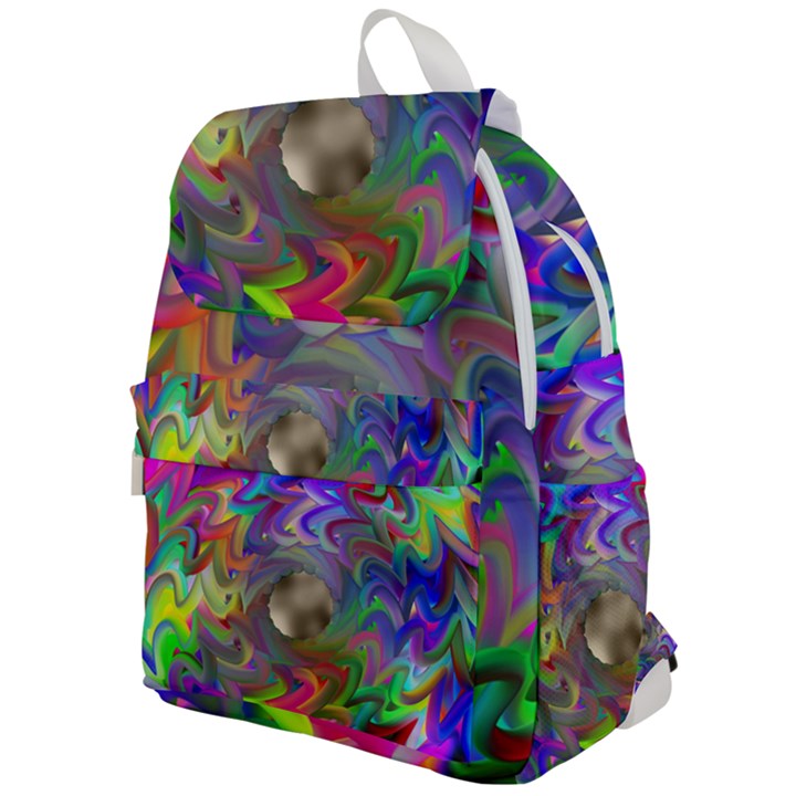 Rainbow Plasma Neon Top Flap Backpack