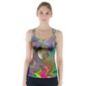 Rainbow Plasma Neon Racer Back Sports Top View1