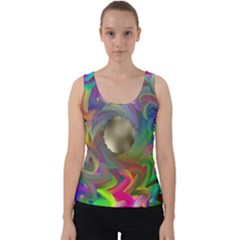 Rainbow Plasma Neon Velvet Tank Top