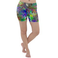 Rainbow Plasma Neon Lightweight Velour Yoga Shorts by HermanTelo