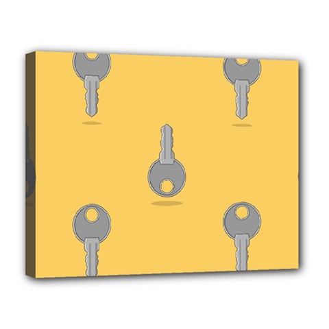 Key Canvas 14  X 11  (stretched) by HermanTelo