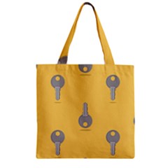 Key Zipper Grocery Tote Bag