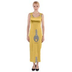 Key Fitted Maxi Dress