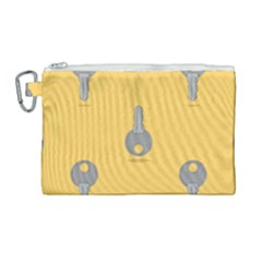 Key Canvas Cosmetic Bag (large)