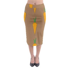 Healthy Fresh Carrot Midi Pencil Skirt by HermanTelo