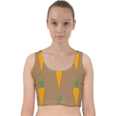 Healthy Fresh Carrot Velvet Racer Back Crop Top by HermanTelo