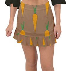 Healthy Fresh Carrot Fishtail Mini Chiffon Skirt by HermanTelo