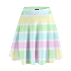 Geometric Pastel High Waist Skirt by Bajindul