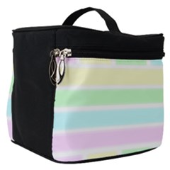 Geometric Pastel Make Up Travel Bag (small) by Bajindul