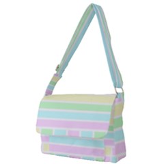 Geometric Pastel Full Print Messenger Bag by Bajindul