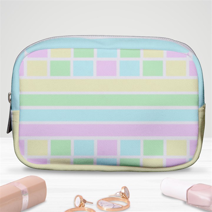 Geometric Pastel Make Up Pouch (Small)