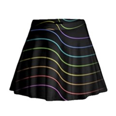 Wallpaper Background Colors Neon Mini Flare Skirt by Bajindul