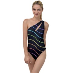 Wallpaper Background Colors Neon To One Side Swimsuit by Bajindul