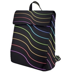 Wallpaper Background Colors Neon Flap Top Backpack by Bajindul