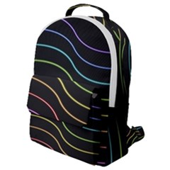 Wallpaper Background Colors Neon Flap Pocket Backpack (small) by Bajindul