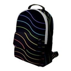 Wallpaper Background Colors Neon Flap Pocket Backpack (large) by Bajindul