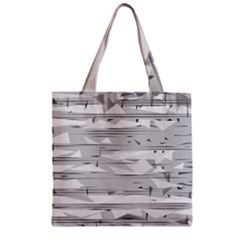 Confetti Music Art Modern Zipper Grocery Tote Bag by Bajindul